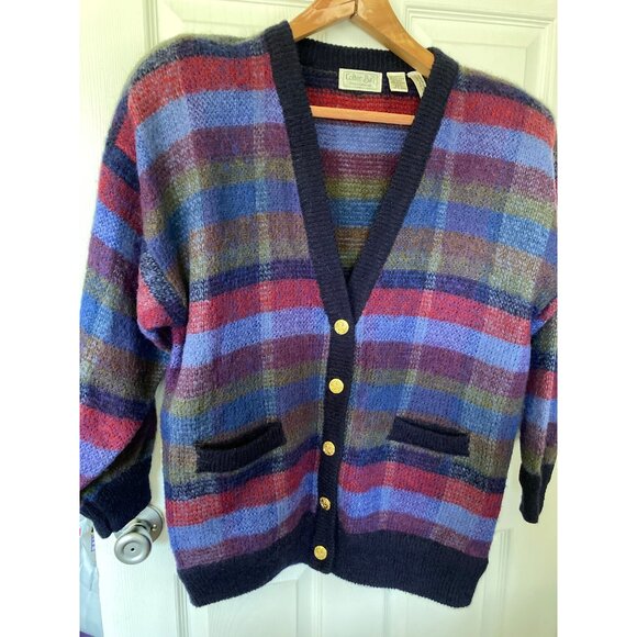 Colter Bay Sweaters - Colter Bay Int Vintage Multicolor Cardigan Pullover Sweater L 2 pocket 5 button